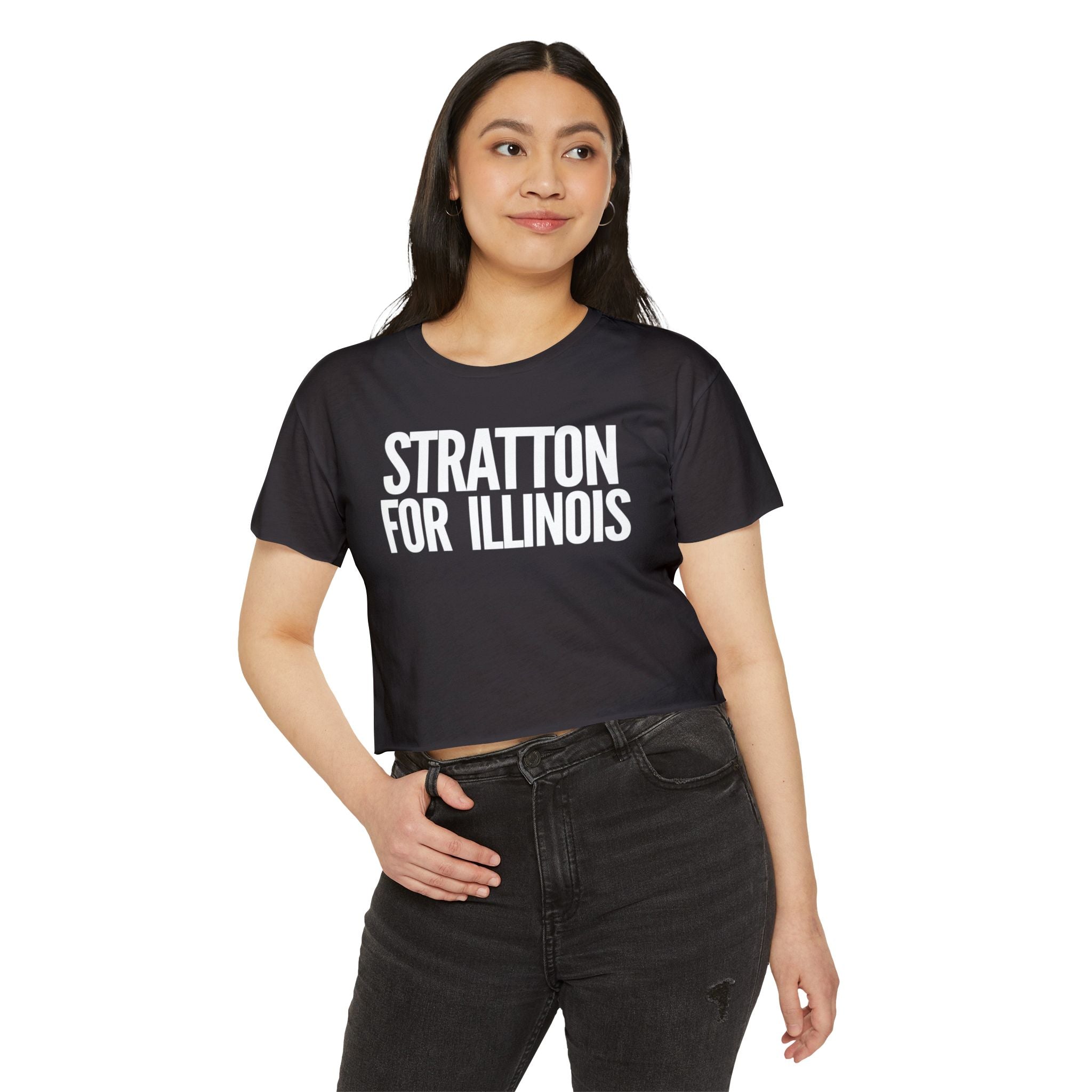Juliana Stratton for Illinois Senate — Women's Crop Tee