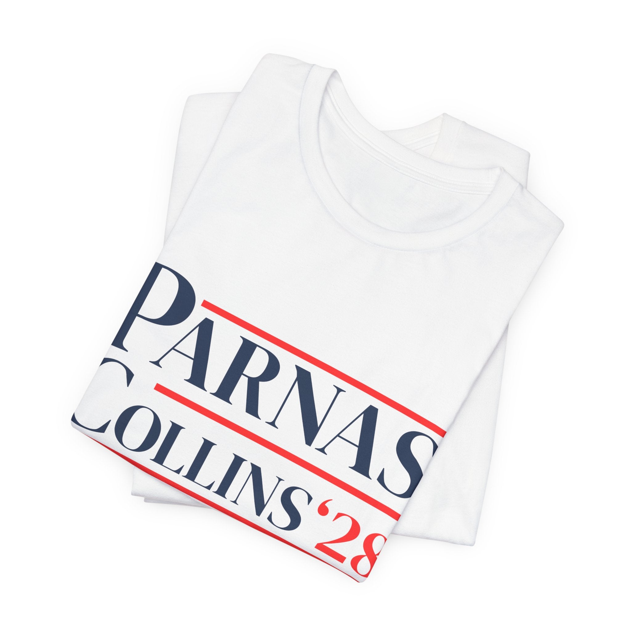 Parnas Collins '28 Tee | Political Campaign Shirt, Patriotic Stars & Stripes Design