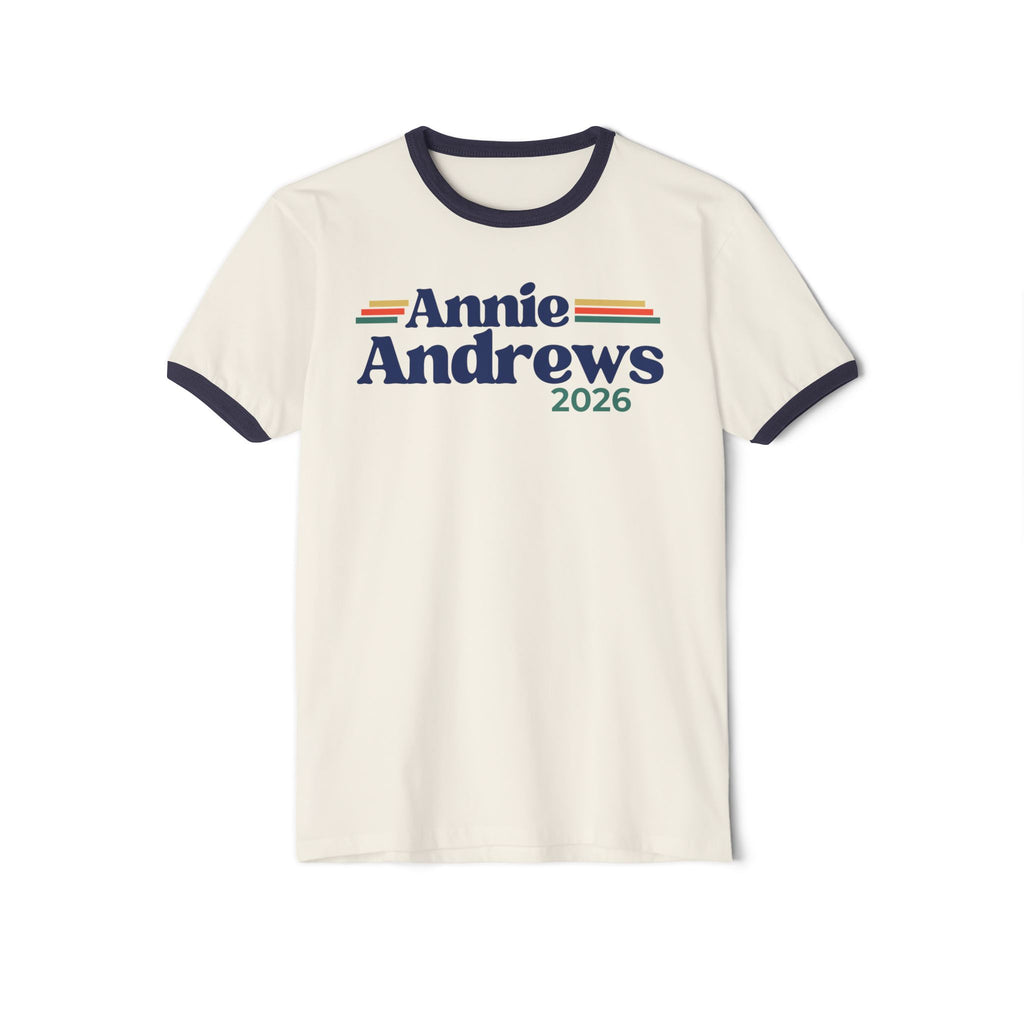 Annie Andrews 2026 Retro Ringer T-Shirt