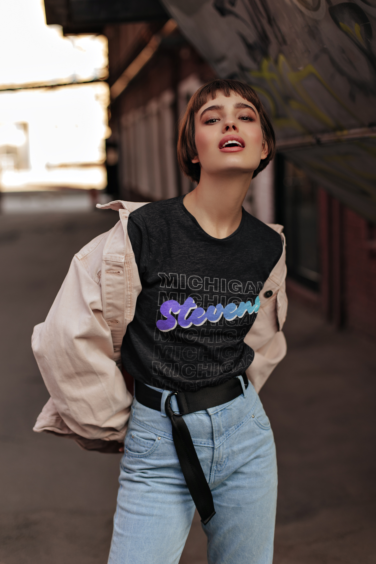 Stevens - Senate On Repeat Tee | Michigan