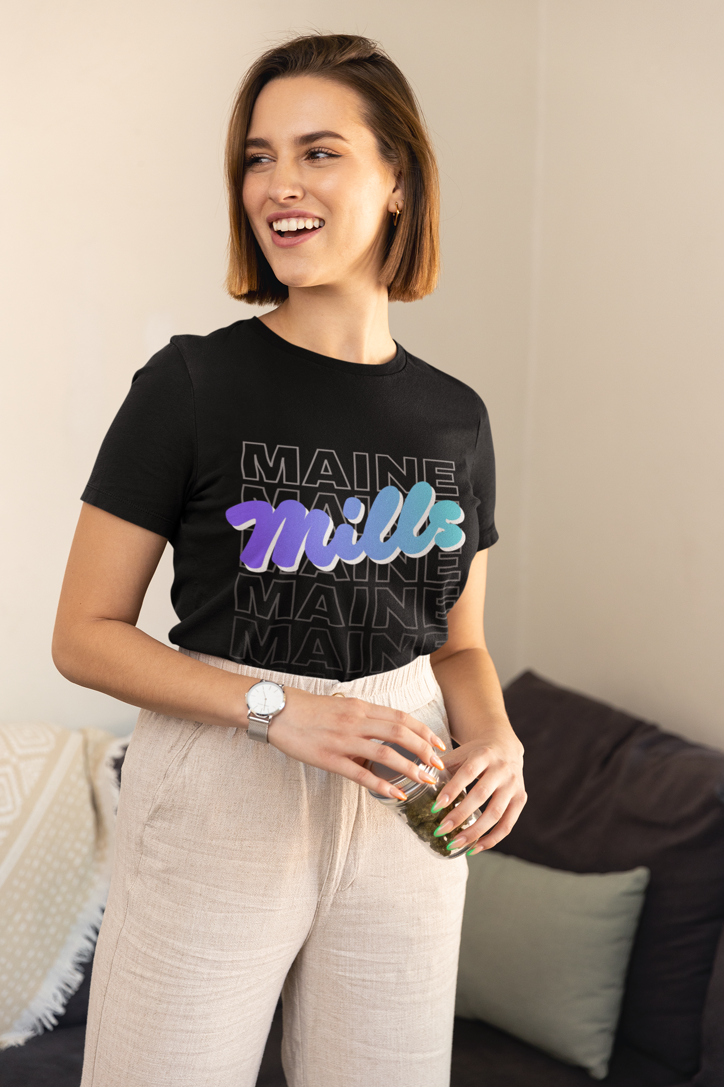 Mills - Senate On Repeat Tee | Maine