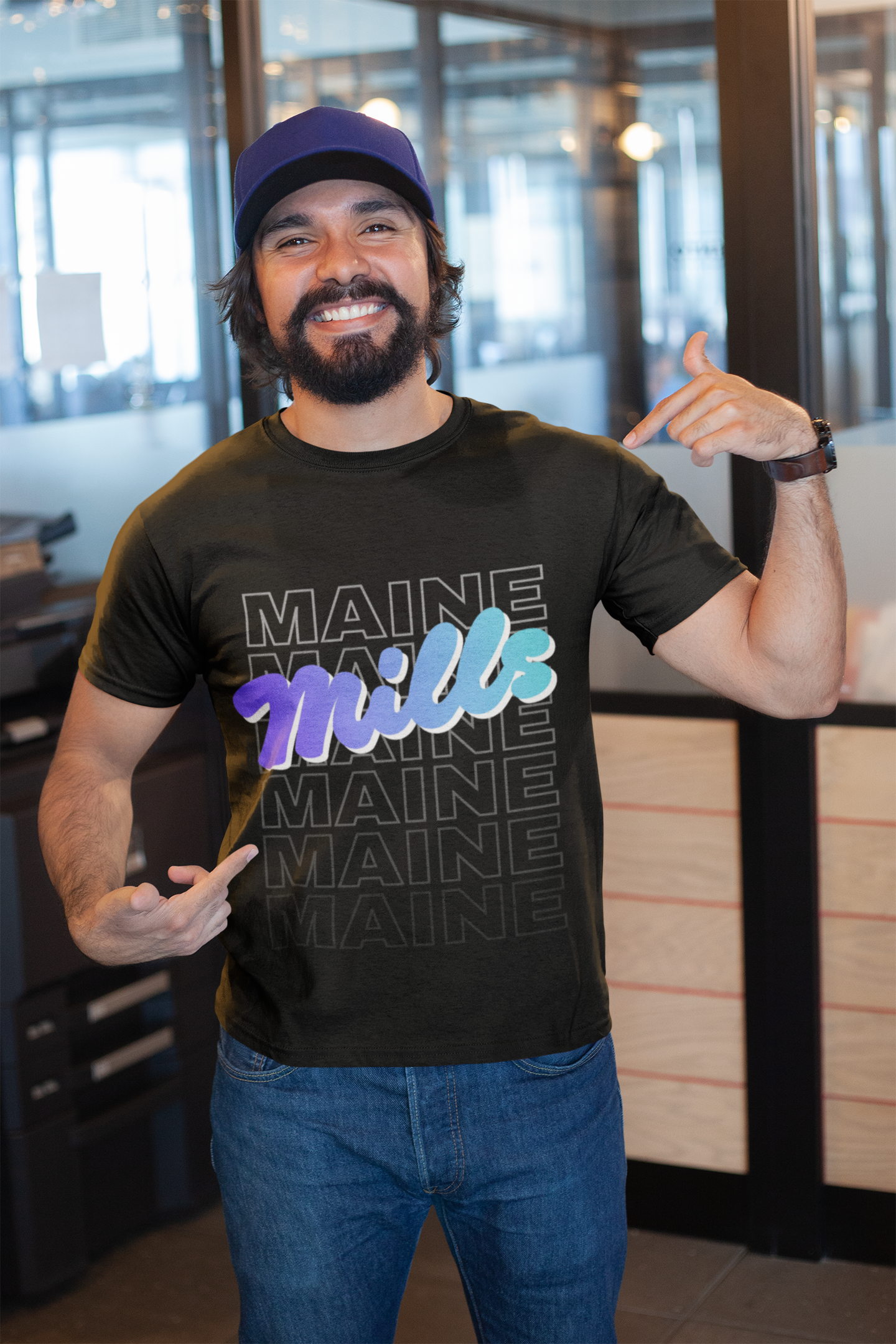 Mills - Senate On Repeat Tee | Maine