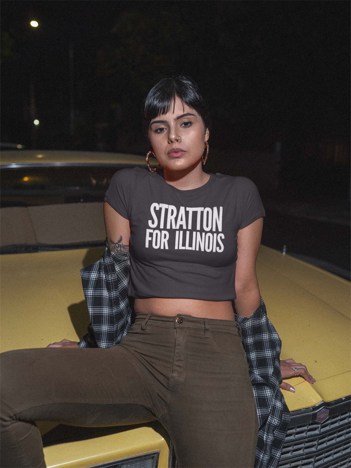 Juliana Stratton for Illinois Senate — Women's Crop Tee