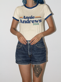 Annie Andrews 2026 Retro Ringer T-Shirt