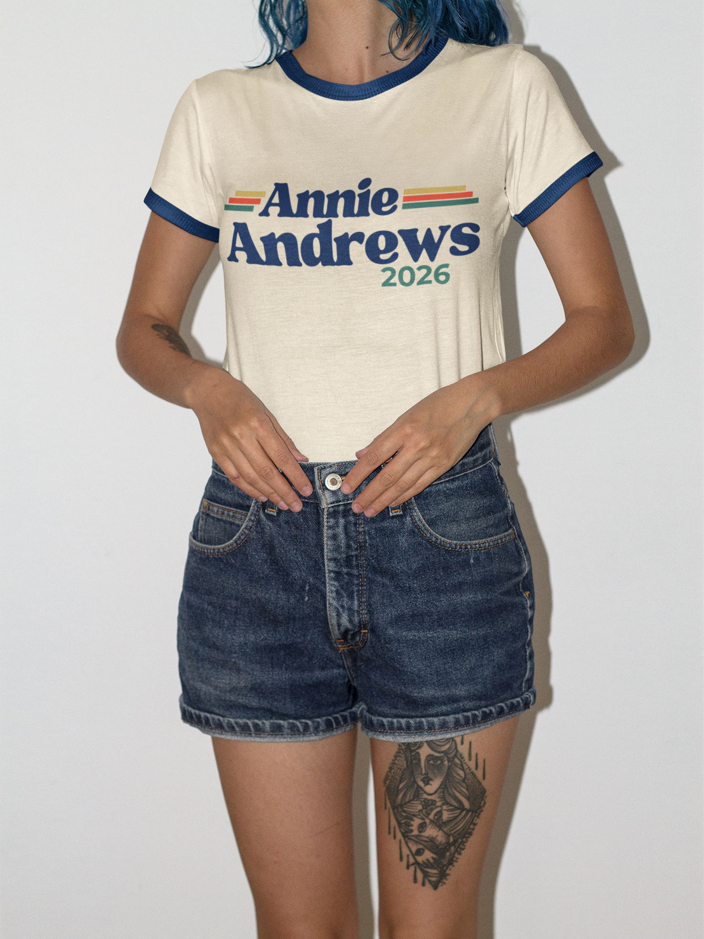 Annie Andrews 2026 Retro Ringer T-Shirt