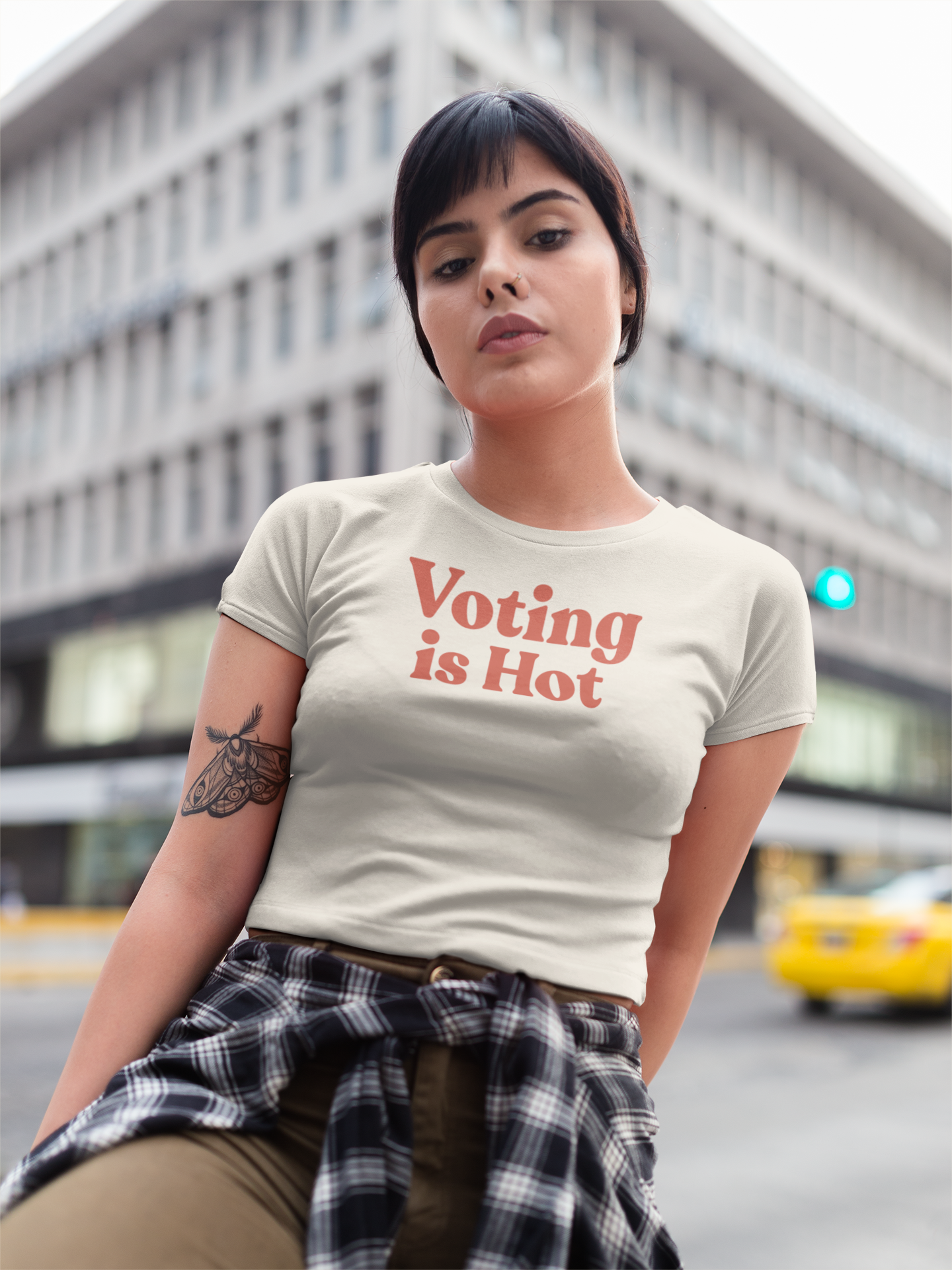 Voting Is Hot Women's Boxy Tee — Political Activism Voter Shirt