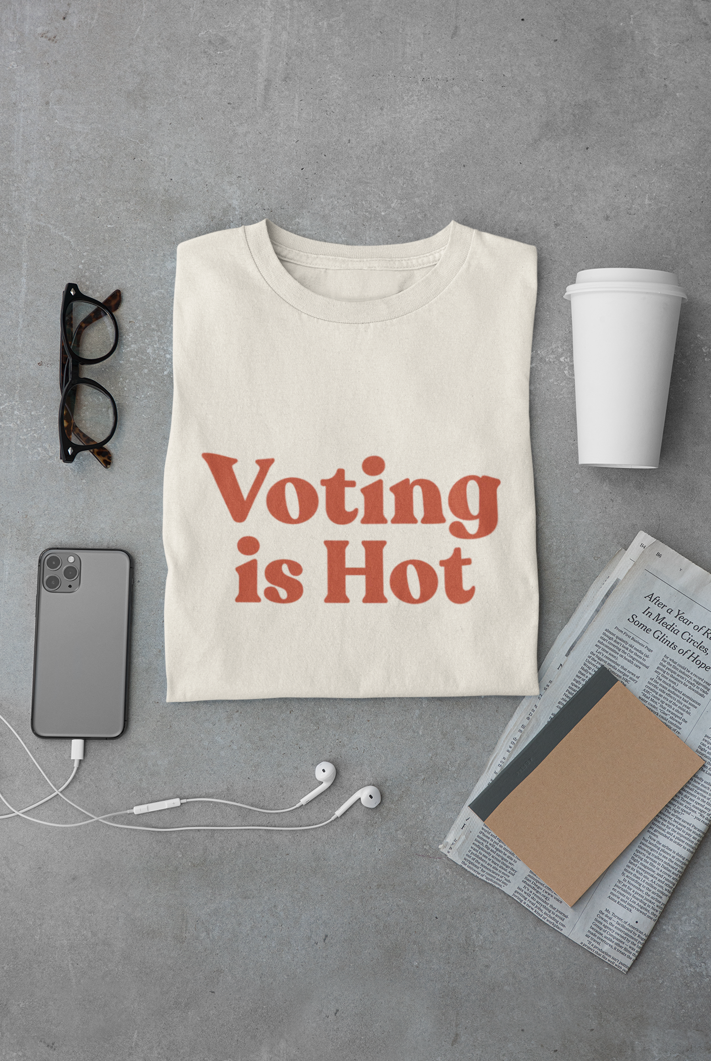 Voting Is Hot Women's Boxy Tee — Political Activism Voter Shirt