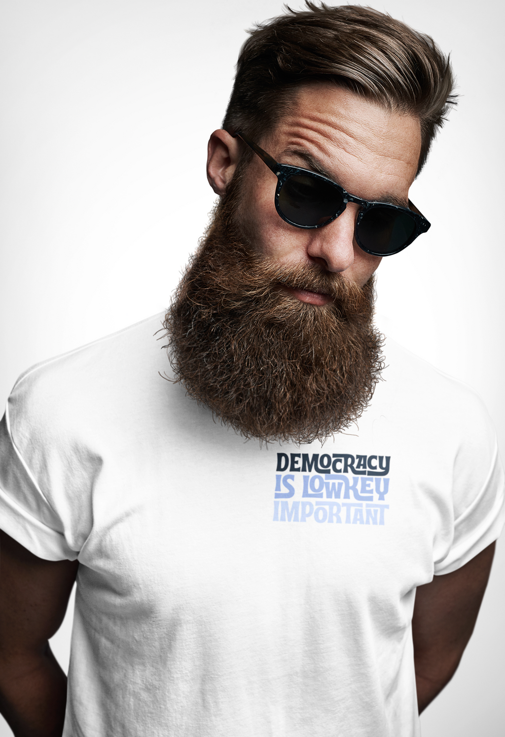 Democracy Is Lowkey Important Tee — Voter Awareness Political T‑Shirt