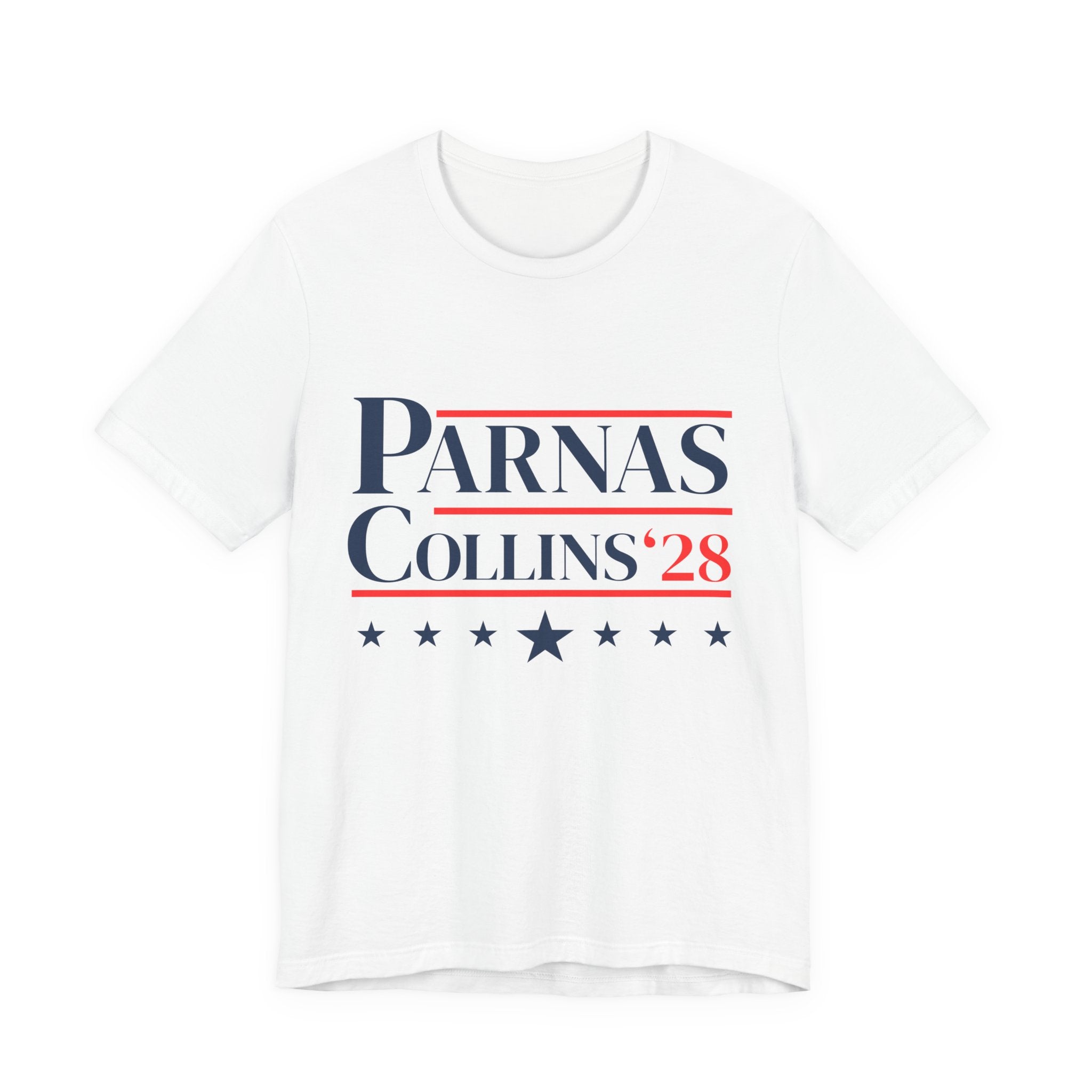 Parnas Collins '28 Tee | Political Campaign Shirt, Patriotic Stars & Stripes Design